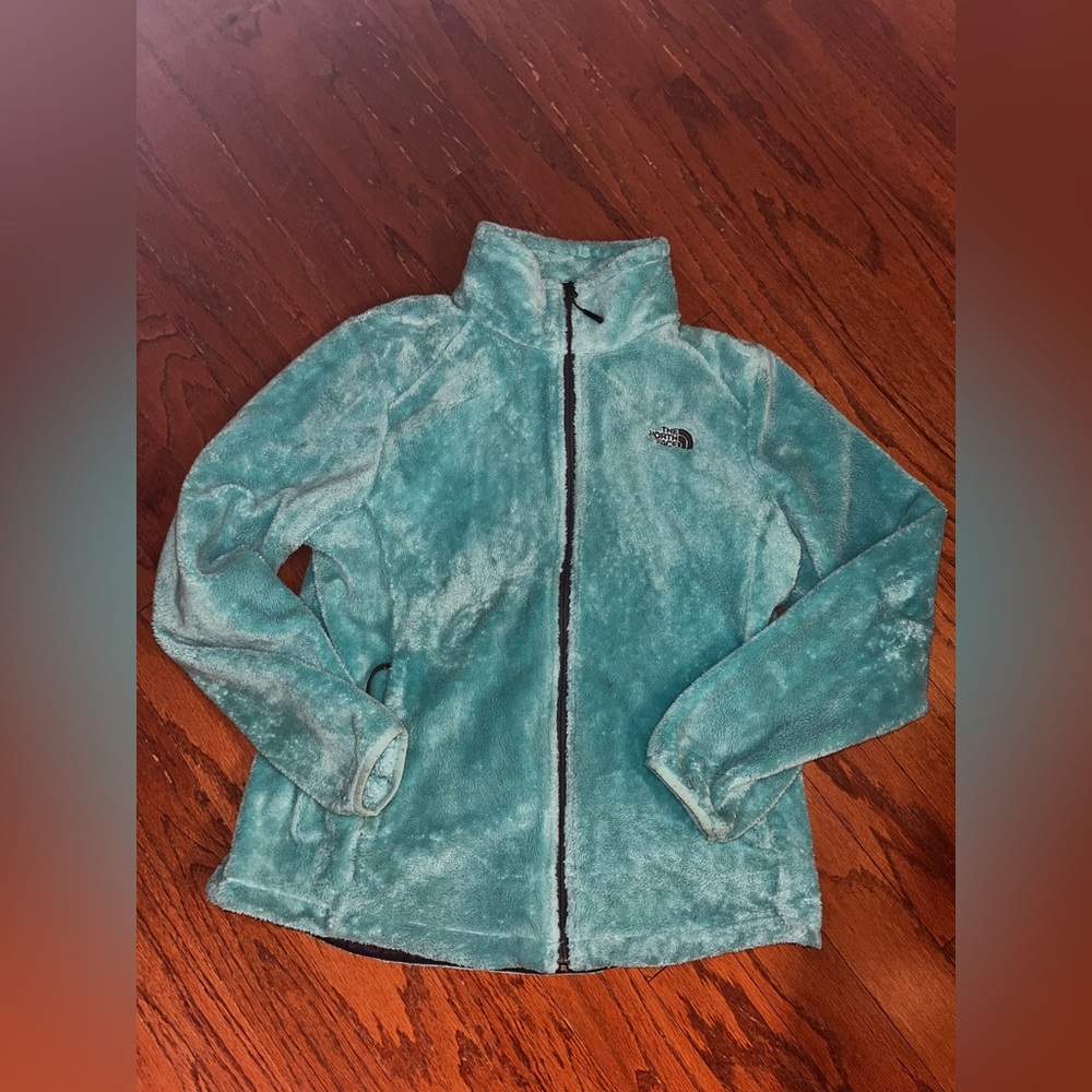 North Face Teal Osito Zip Jacket Women’s Large